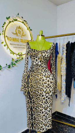 Animal print dress